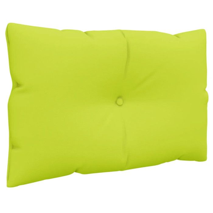VidaXL Coussins de palette lot de 2 vert vif tissu 360845