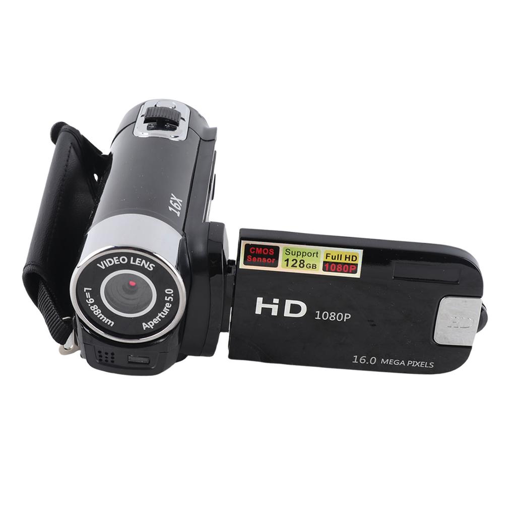 Digital Camera 1080P 16MP HD 16X Zoom Anti Shake Handheld Built in Microphone Video Camera with LED Fill Light