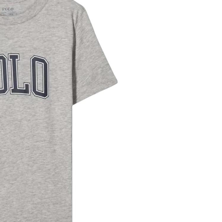 Polo Ralph Lauren Logo Letter Print Crew Neck Short Sleeve T-Shirt Men Tops Gray 710858957-003