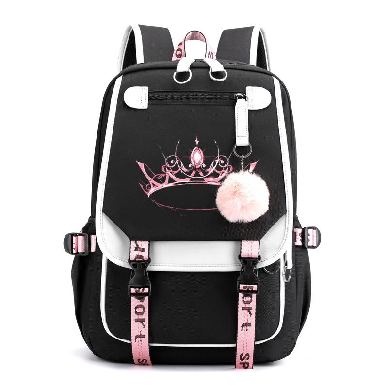 Peripheral Printing Student Schoolbag Outdoor Travel Leisure Backpack Computer Bag