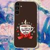 Christmas Winter Coffee Clear Phone Case Suitable for  Samsung S30,S25,S24,S23,S21,S22,S20,S10,5G,FE,lite,PIus,Ultra Transparent