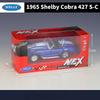 1/36 Scale 1965 Shelby Cobra 427 S-C Simulation Alloy Car Model Pull Back Car Toy Children Boy Birthday Gift Miniature Voiture
