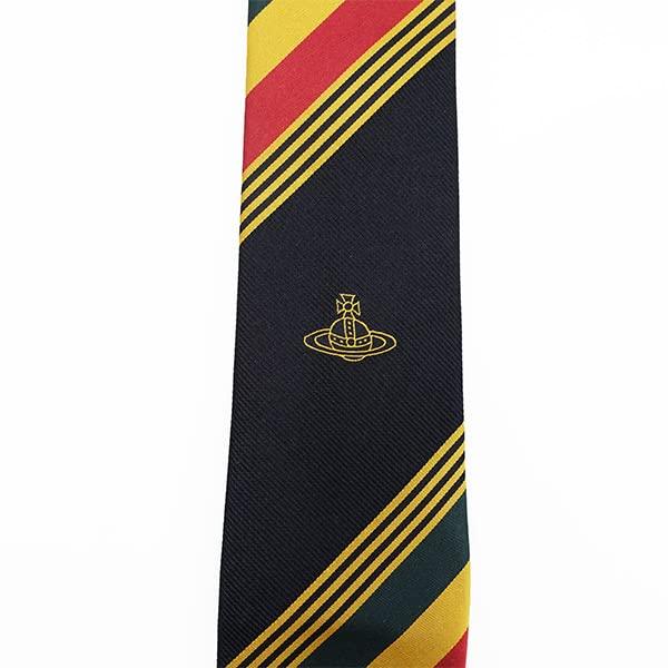 Vivienne Westwood Narrow Tie VW249 (7cm Wide) Black/Red [Used]