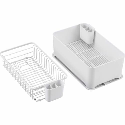 YOHAKU Compact Large Capacity Drainer Set, Pure White, MG-0308