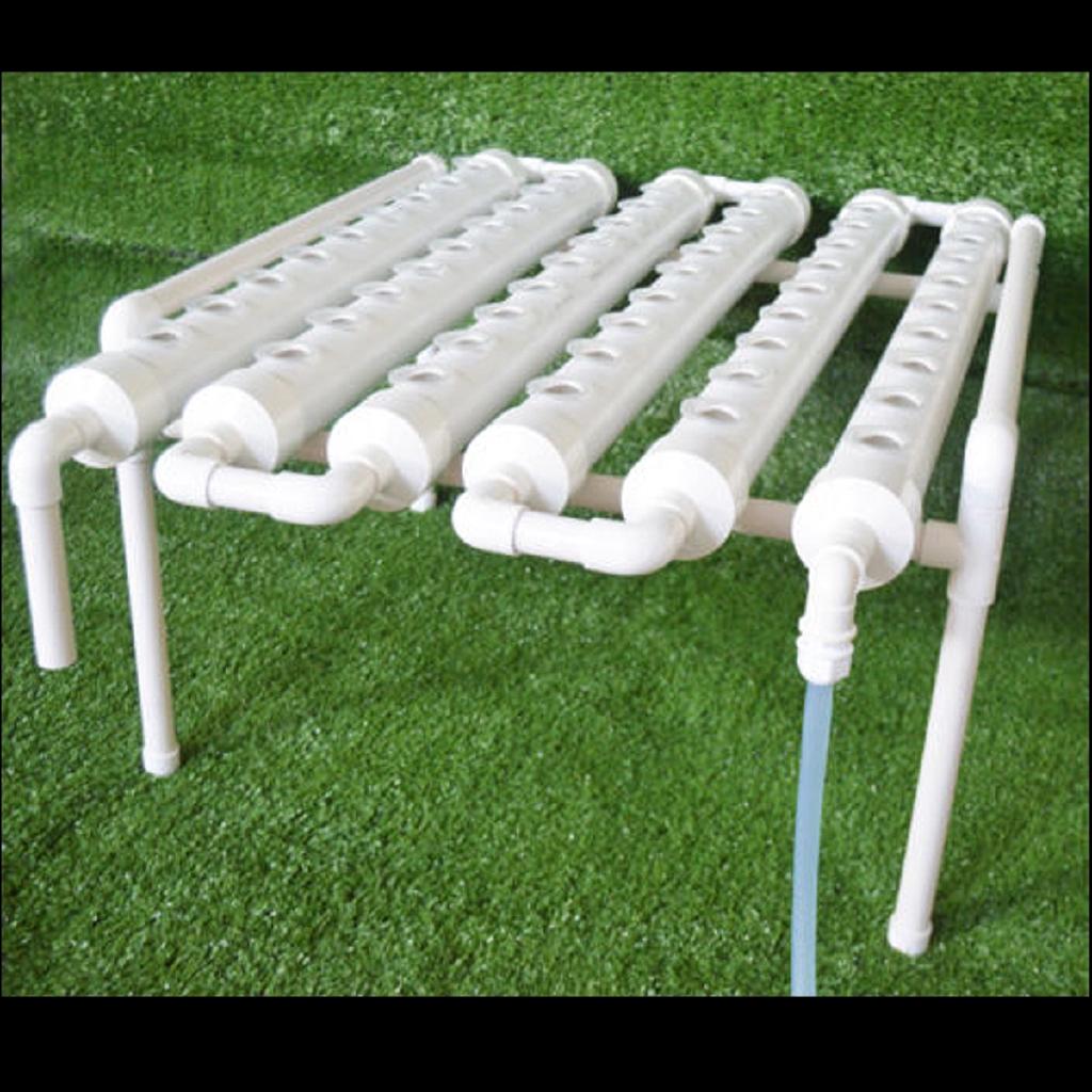 54 Holes Hydroponic Piping Site Grow Kit Deep Water Culture Planting Box Gardening System Nursery Pot Hydroponic Rack 220V
