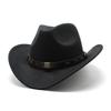 Western Cowboy Fedora Hat For Men And Women With Wool Felt Sun Protection