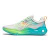 Li Ning Premium 4.0 Reflective Lightweight Breathable Rebound Low-Top Basketball Shoes Kids Sneaker Light-Gray Blue YKBU016-1