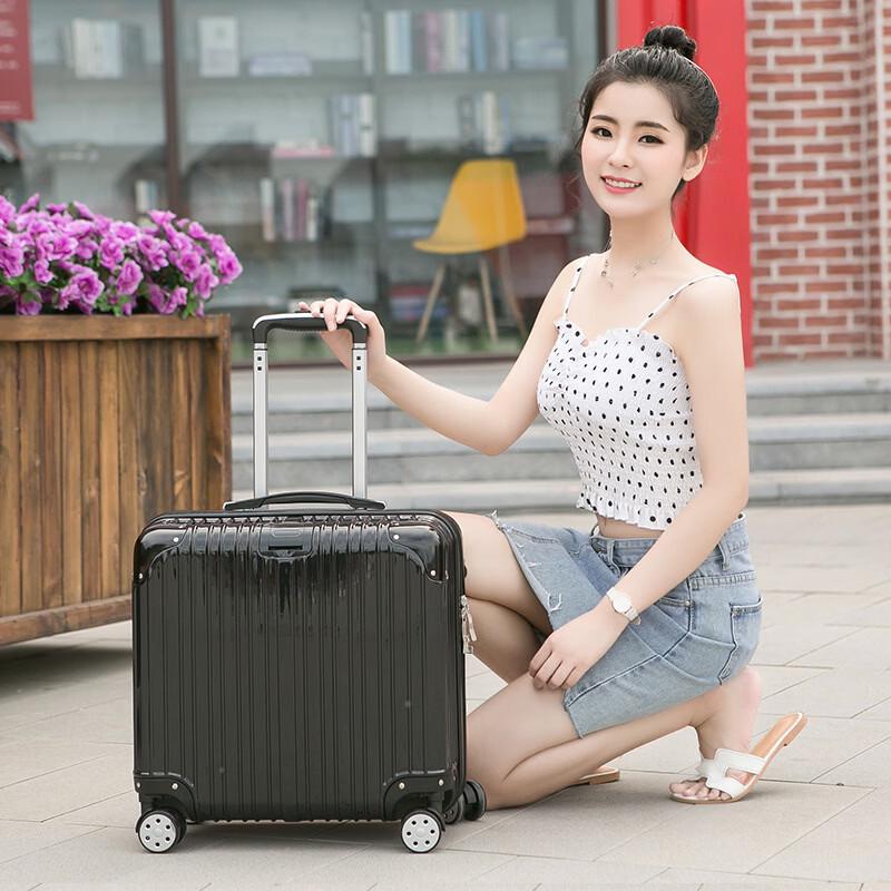 PACKAGE FASHION Business Small Rolling Suitcase 18 inch
