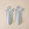 Women's Summer Thin Cotton Ankle Socks - Antibacterial, Odor-Resistant, Breathable, Sweat-Absorbing in Solid White