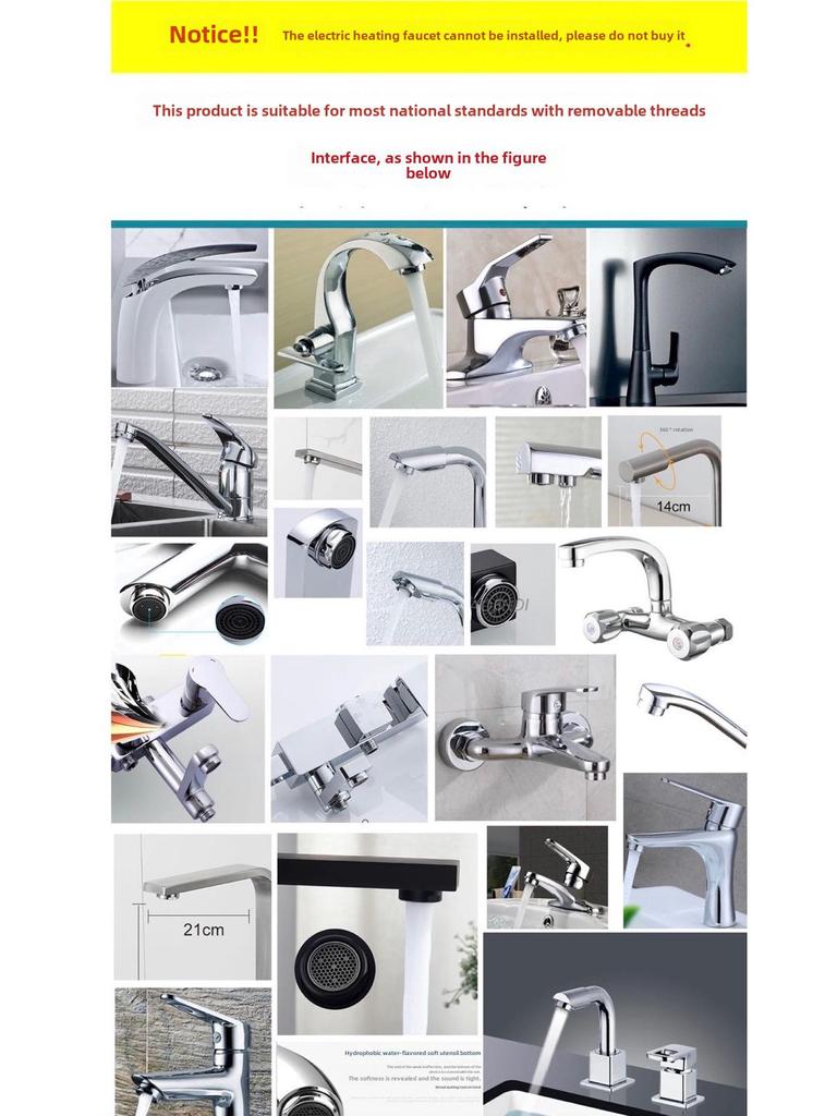 Chaochen Vielseitiges Kupferventilset: Universal-Waschbecken- und Duschshampoo-Set für Küche und Bad