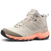DECATHLON MH500 Comfortable and versatile non-slip and wear-resistant mid-top trekking shoes for women in light grey