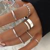 Set di 12 Anelli a Forma di Cuore Colore Oro per Donna Moda Zirconia Cubica Stella Geometrici Anelli da Dito Femminili Semplici alla Moda Gioielli Regali