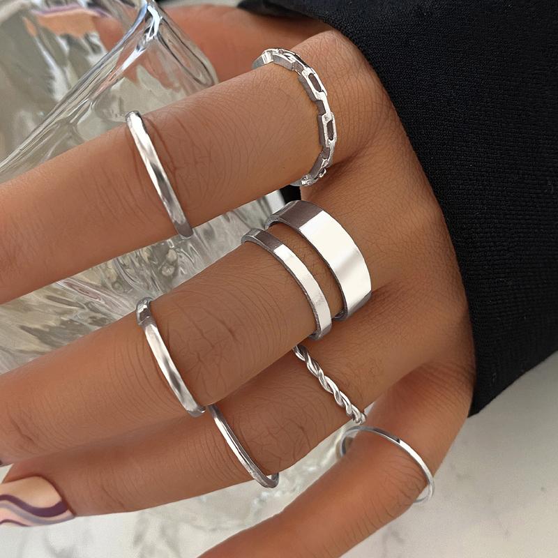 Set di 12 Anelli a Forma di Cuore Colore Oro per Donna Moda Zirconia Cubica Stella Geometrici Anelli da Dito Femminili Semplici alla Moda Gioielli Regali