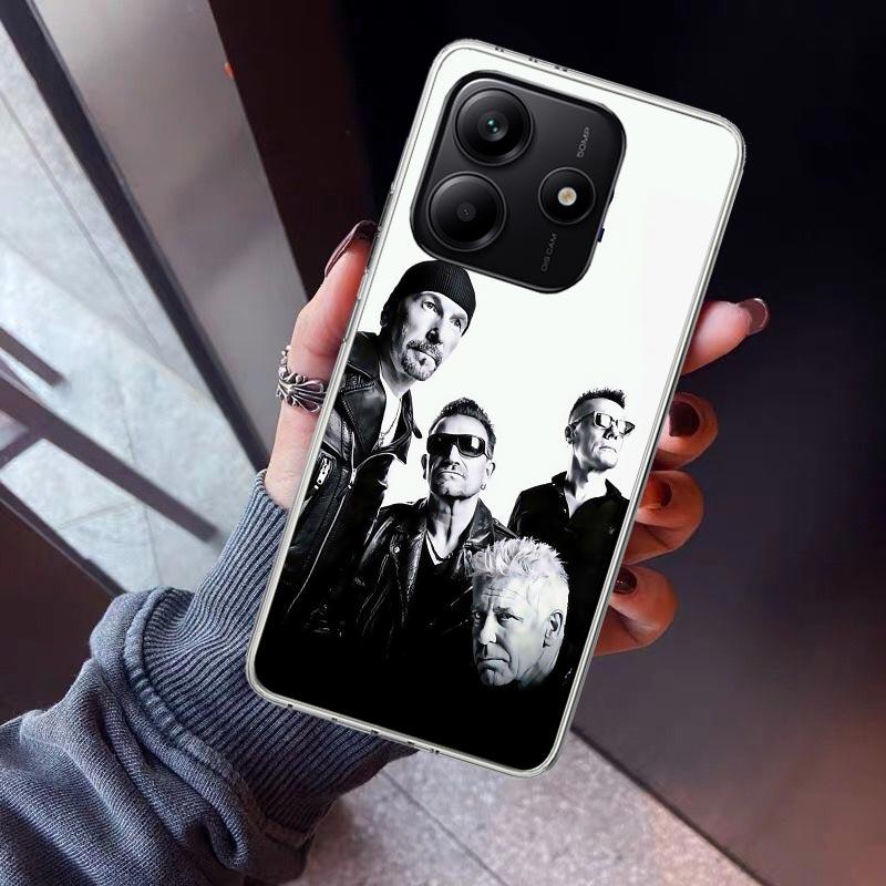

Band U-U2 Rock Phone Case For Xiaomi Redmi Note 15 14 14S 13 12S 12 Pro Plus 11S 11 10S 10 4G Cover 11E 11T 5G Print Fundas Redm Redmi Note 14 Pro 4G