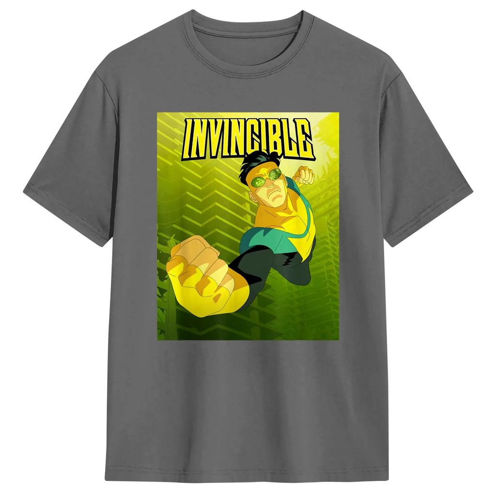 Summer Cotton TShirts For Unisex Popular Print Tshirt Invincibles Fight Against Angstrom Levy Poster TShirt ShortSleeve Y2K