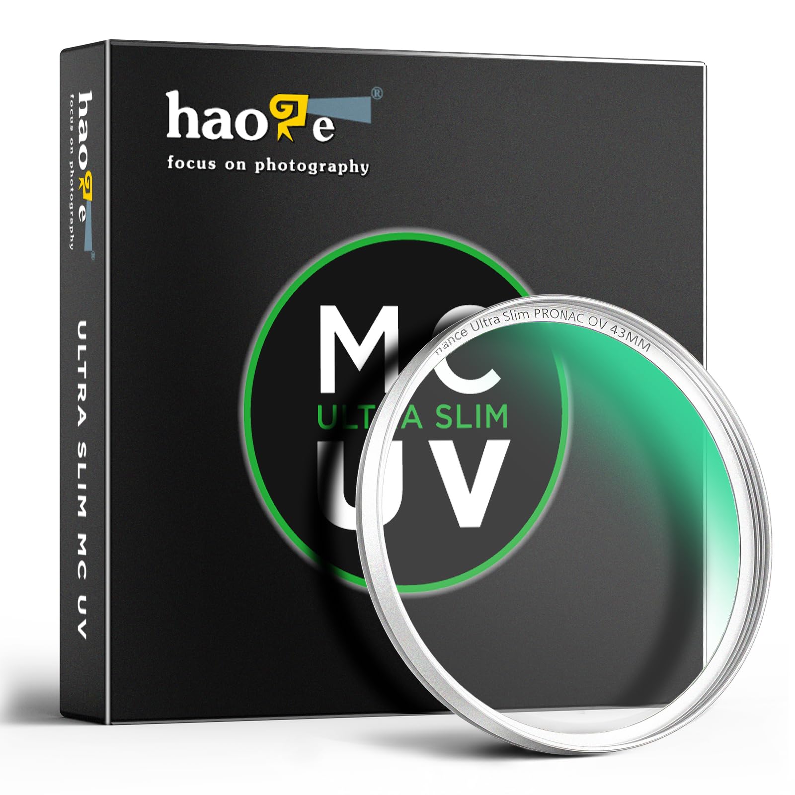 

Haoge 43mm MC UV Lens Protection Filter for Leica Camera Ultra Slim Optical 18 Silver Lenses, Glass, Layers,