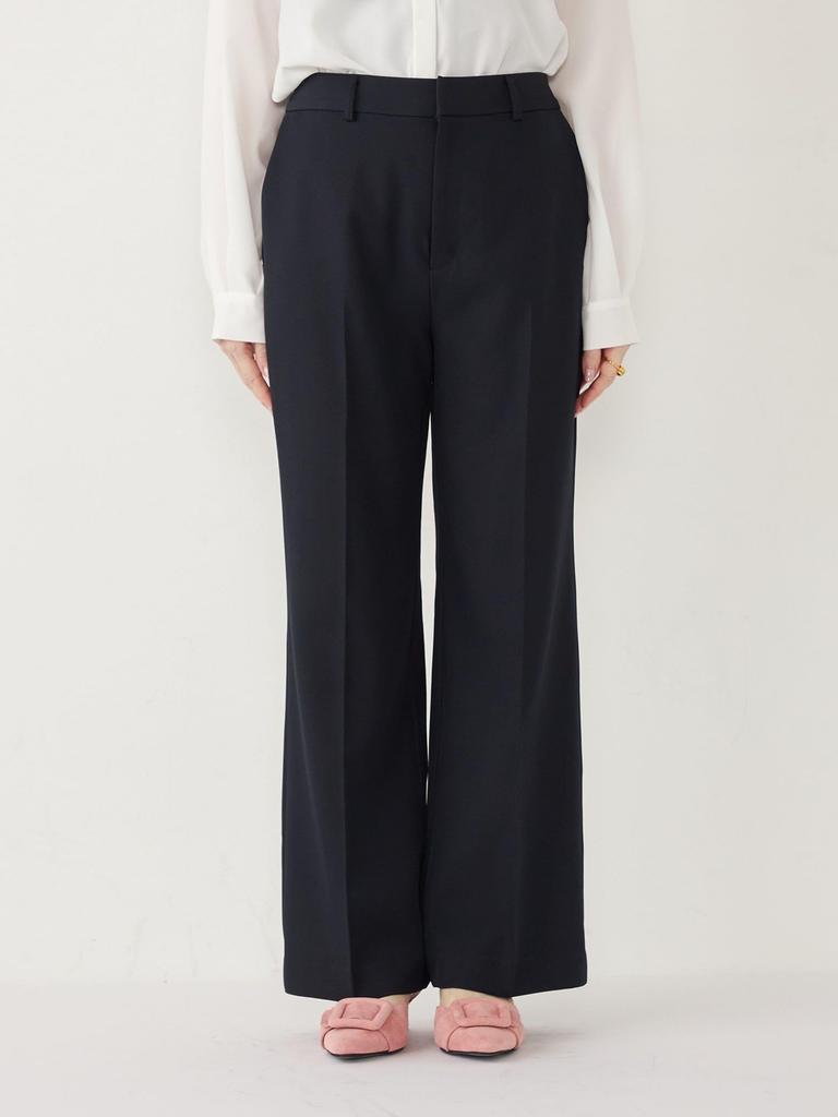 Ships Colors Women's Hand Washable Semi-Flared Pants, Navy, Size M (223110022), Can be Used as a Set