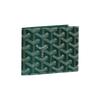 Goyard Victoire Monogram Opvouwbare Canvas en Leer Portemonnee Unisex Portemonnee Zwart Blauw Groen VICTO8PMLTY