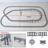 City Trains Flexible Tracks Forked Straight Curved Soft Rails Track Switch Building Block Bricks Kids DIY High-tech Train Toys
