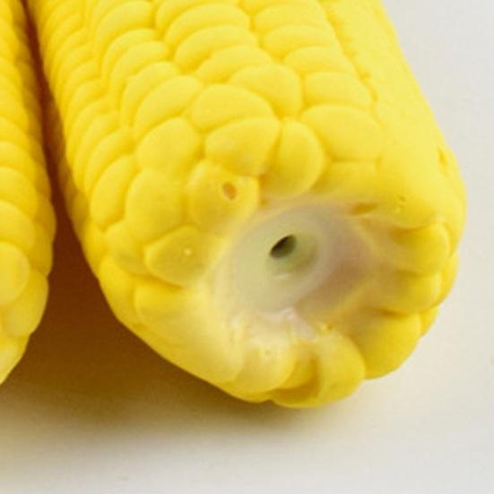 Yousheng Corn-shaped Dog Chew Toy Interactive Squeaky Corn Stick Teeth Cleaning Toy Funny Pet Sound Toy for Small Medium Large Breed