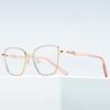 Women'S Metal Retro Cat Eye Optical Spectacle Glasses Durable Comfortable Exquisite Blue Light Blocking Eyeglasses Protect Eyes