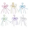 Multifunctional Beaded Keychain Stylish Bag Charm Beaded Bowknot Bag Pendant Stylish Key Adornment Beaded Keychain