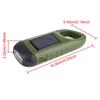 For Outdoor Camping Hiking Hand Crank Dynamo Flashlight Portable USB Charging Emergency Torch Survival Gear Solar Powered LED Flashlight