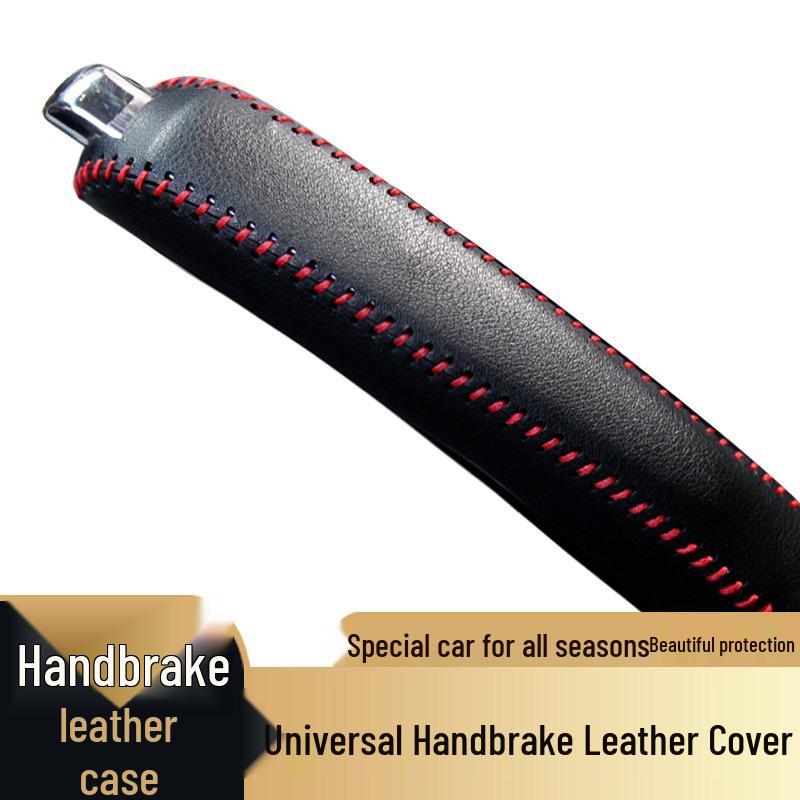 Leather Handbrake Cover for Manual Cars - Interior Decoration and Protection Set