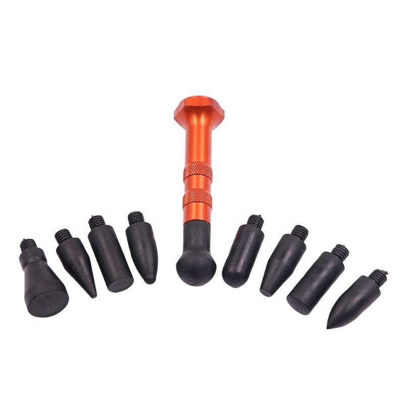 Automotive Dents Repair Leveling Kit Ergonomic Handle None Scratch Metal Tip Easy Operation For Vehicle Smooth Finishing