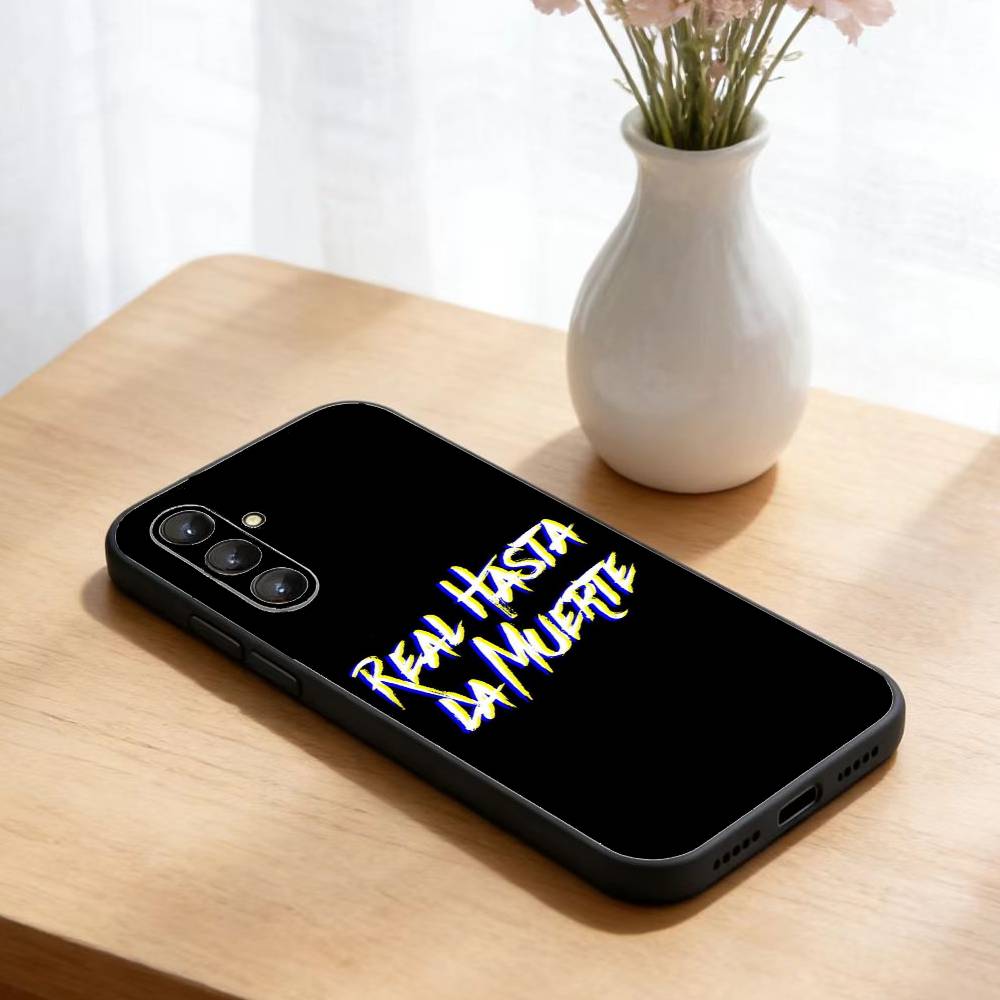 

Anuel AA-Real Hasta-La Muerte Phone Case For Samsung Galaxy A73,21,22,32,71,53,52,51,80,5G Soft Black Cover Samsung a31