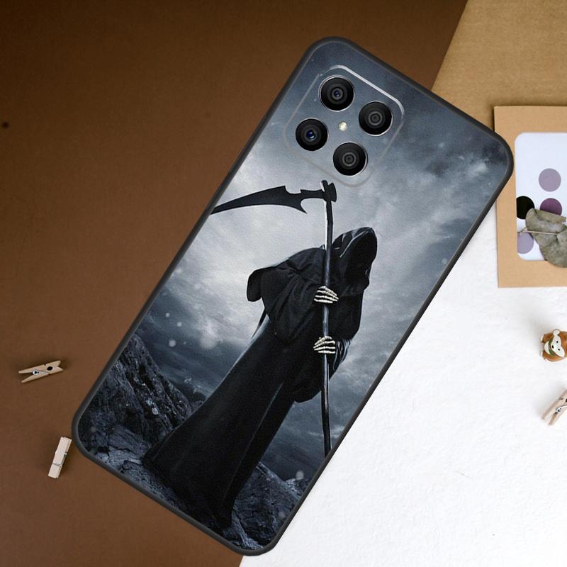 Death Grim Reaper Skull Phone Case For Honor 90 Lite 50 70 Magic 5 6 Pro 8X X6 X7 X8 X9 X8a X7a X6a X9b X9a Cover