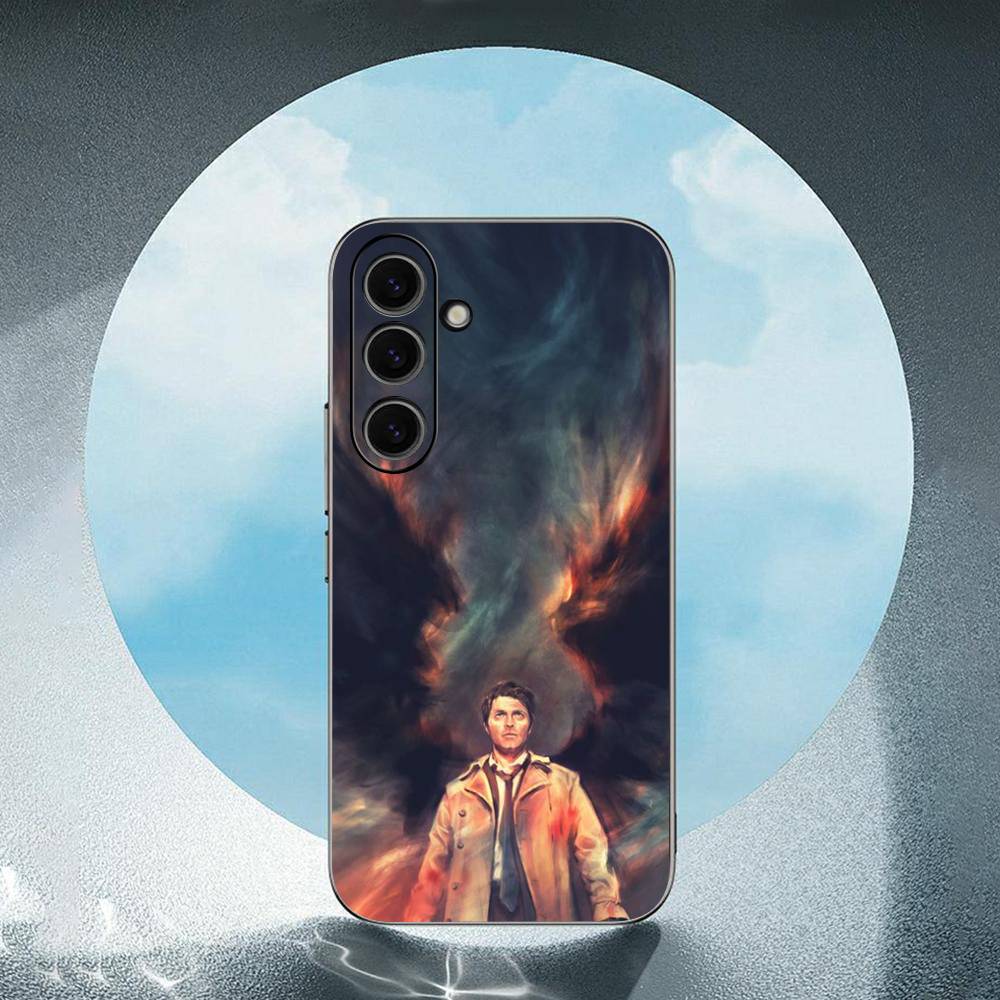 A Very Supernatural Christma Luxury Black Phone Case For Samsung Galaxy S23 S24 S25 Ultra S22 Plus S21