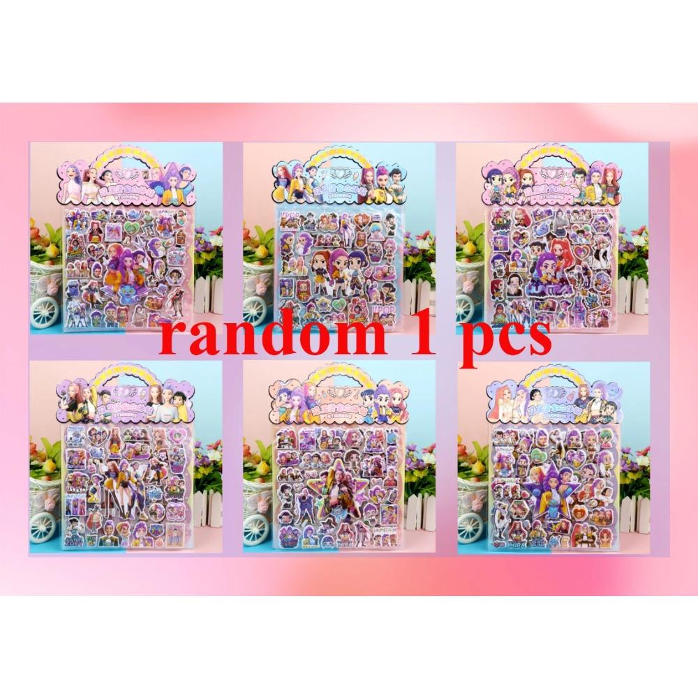 New Children's 3D Cartoon Stickers Rumi Mira Demon Hunter Creative DIY Double Layer Children's Decorative Toys