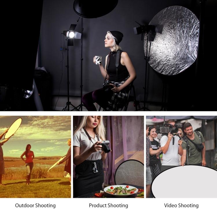 PULUZ 80cm 5 In 1 (Silver / Translucent / Gold / White / Black) Folding Photo Studio Reflector Board