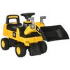 Kids Excavator, Ride-On, Operable Excavator Bucket, Anti-Tip Protection, Non-Slip Wheels, Yellow+Black, 78 x 29.5 x 54 cm