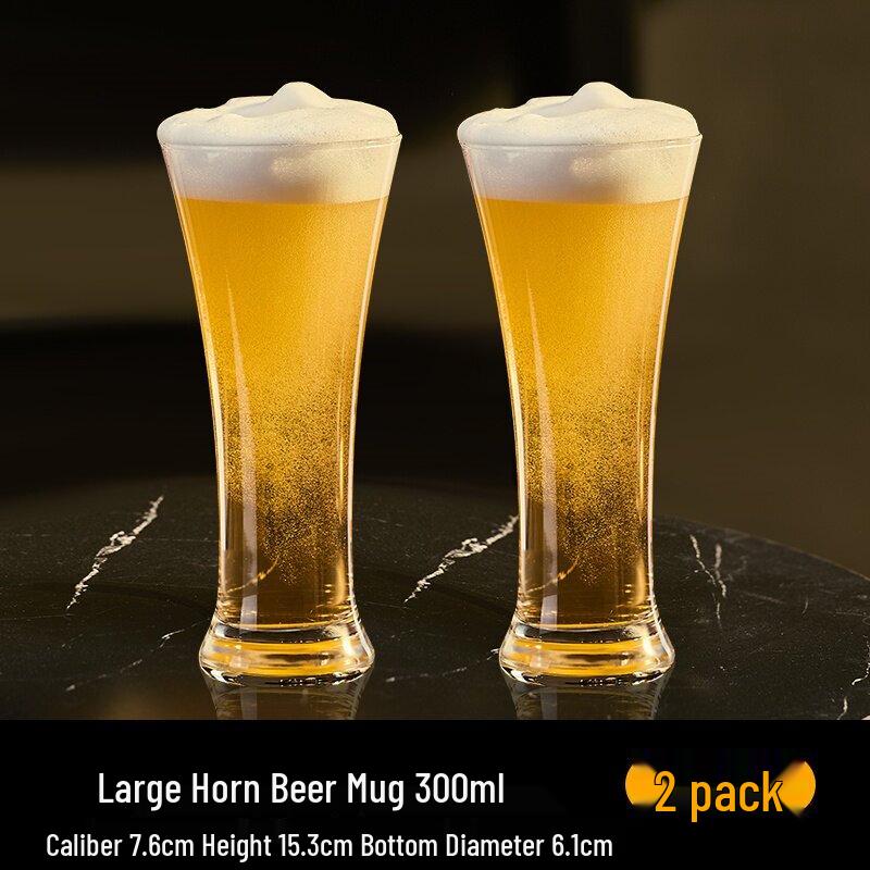 Qiwei Large Capacity Glass Beer Mug