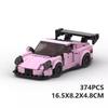 MOC Bouwset 911 GT Assemblagemodel Auto Cadeau Figurine Mannenversie Creatieve Stenen Bouwspeelgoed