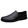All-Season Men's Leather Shoes: Trendy British Style, Large Size Dad Shoes, Casual and Stylish.