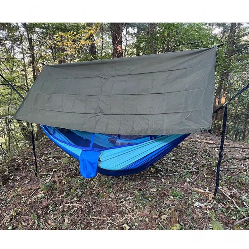 Portable Camping Hammock With Mosquito Net Rainproof Sun Shade Canopy Outdoor Hiking Backpacking Travel