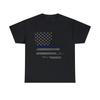 Louisiana Police Thin Blue Line Graphic Tee Shirt, S-5XL