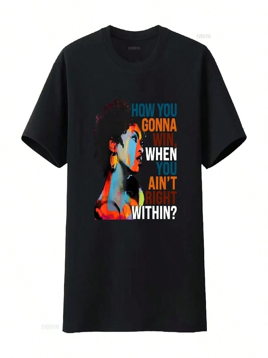 How You Gonna Win When Ain t Right Within T Shirt L Hill Lauryn H Music Love Fan Rap Lyrics LaurynHill  Vintage Washed S разноцветный
