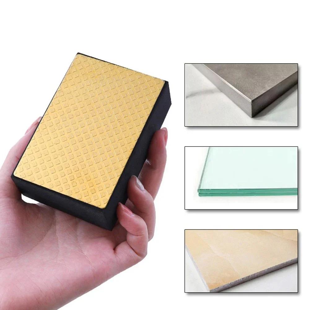 Korund Handschleifpads 95x60mm Fliesen Glas Schleifblock Pad Stein Marmor Keramik Schleifscheibe