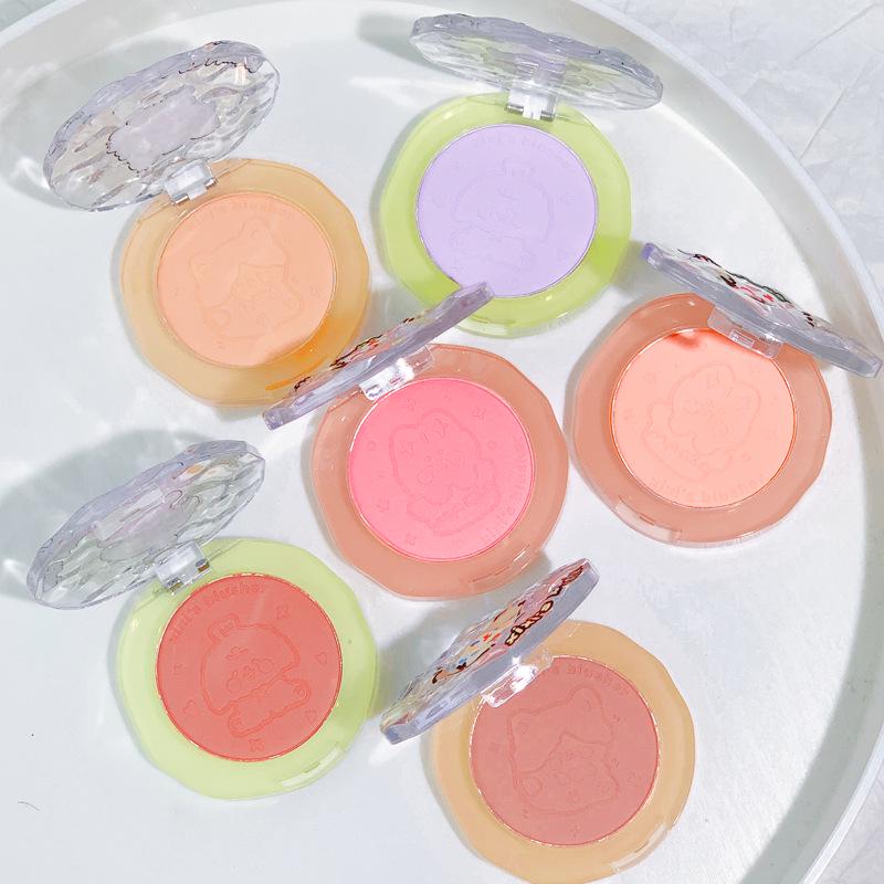 XIXI Doll Baby Atmosphere Blush: Natural Whitening, Delicate Texture, Pigmented Powder for a Girlish Complexion.