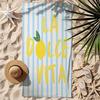1pc La Dolce Vi Beach Towel Swimming Quick-drying and Super Absorbent Suitable for Beach Vacation Pool Summer Gift for Friends