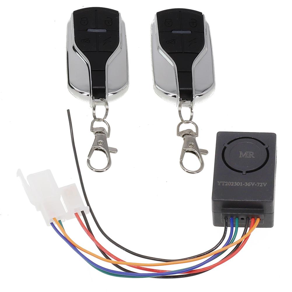 

36V -72V Anti Theft Lock Alarm Smart Induction Wireless Remote Control With Lock A