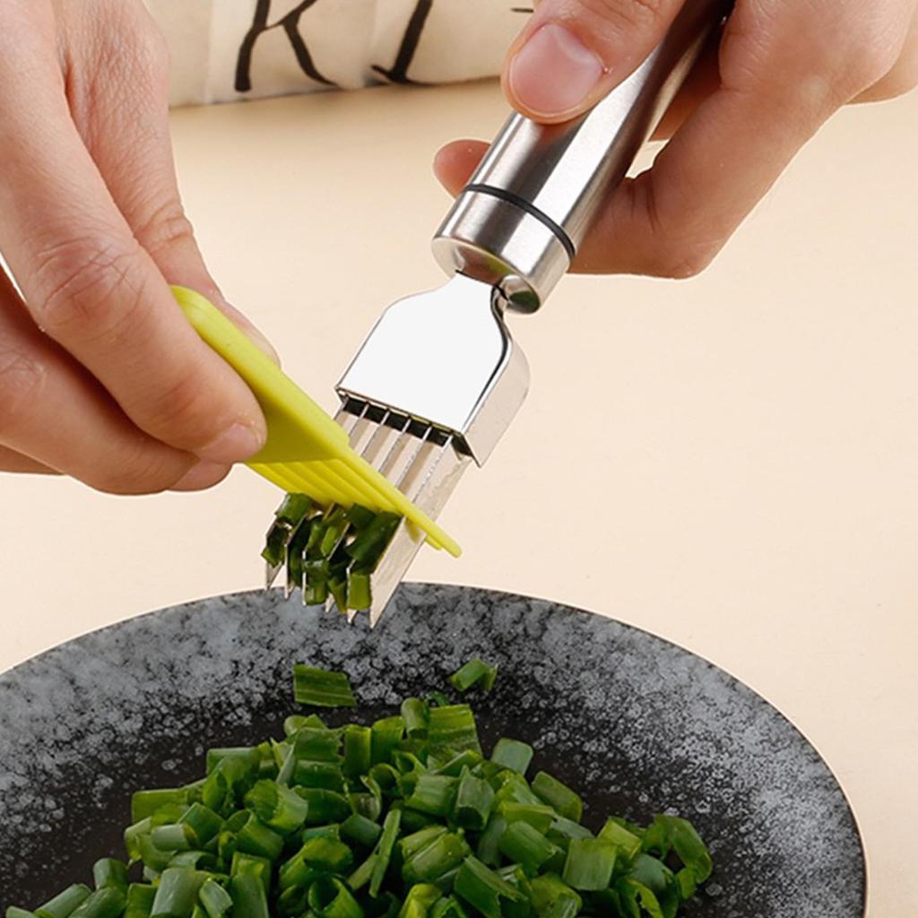 SZBRSKJ White Onion for Mincing Green Julienne with Stainless Silk for Shredding White and Chili Convenient Accessory for and Kitchen Use Cutter,