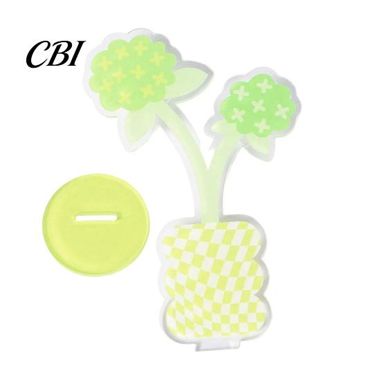 Transparent Card Holder Acrylic Desk Memo Holder, Flower Shaped Photo Display Clip Stand, Home Durable Office Table Number for Cards Paper Note