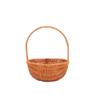 Handmade Imitation Rattan Picnic & Gift Basket with Iron Art Elements