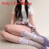 Spring Summer Sweet Cool Colorful Pile Socks With Breathable Nylon For Women