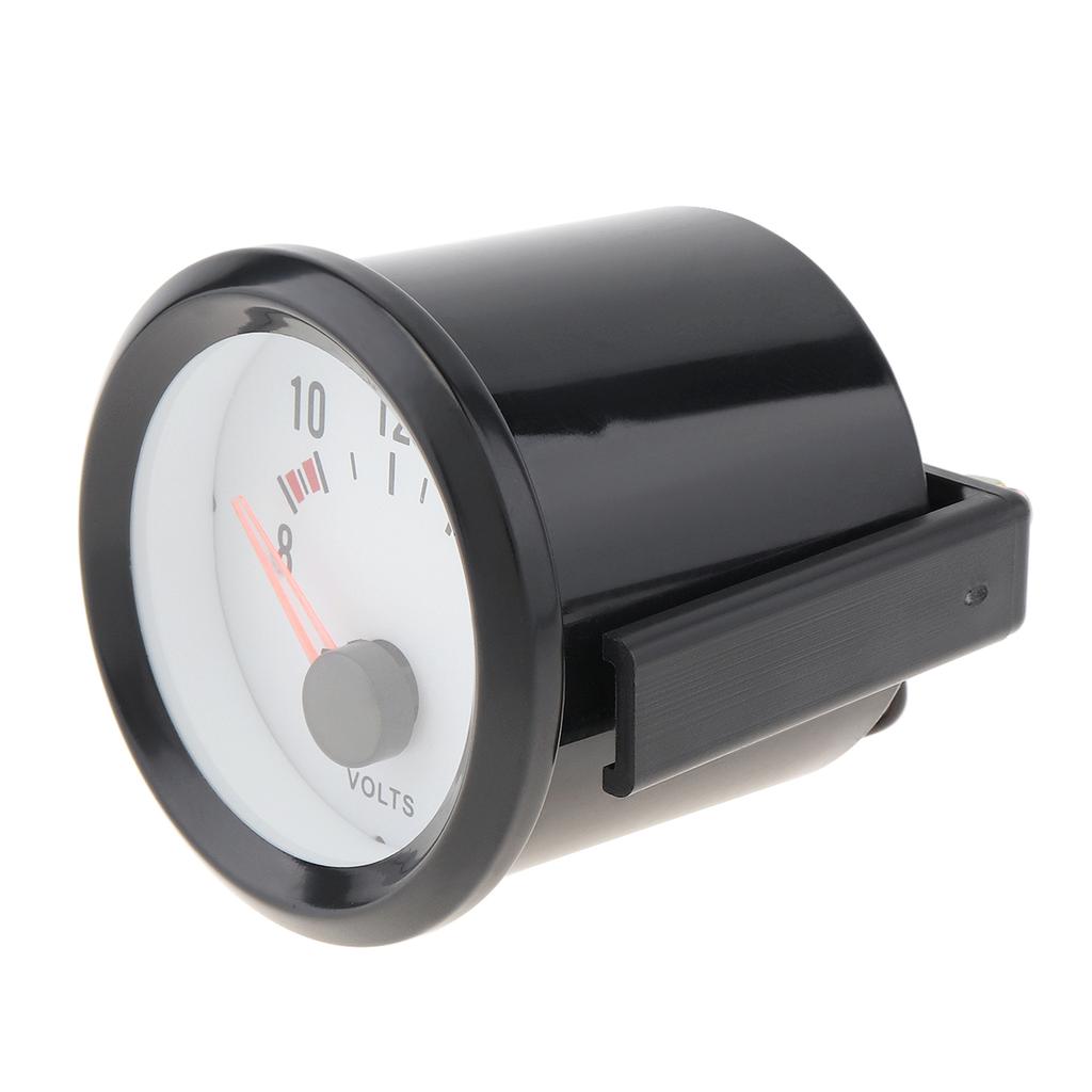 6037BL 2 inch 52mm 8-16V Blue LED Voltage Meter Gauge Voltmeter with Sensor for Car / Boat / Truck / ATVGood product